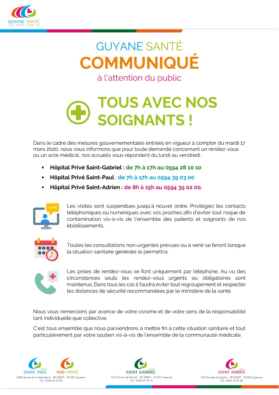 Tous avec nos soignants!