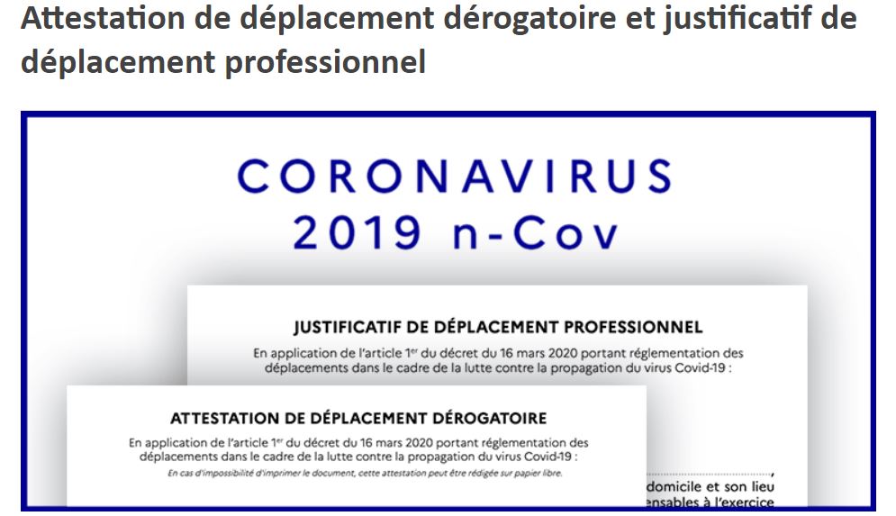 ATTESTATION DE SORTIE